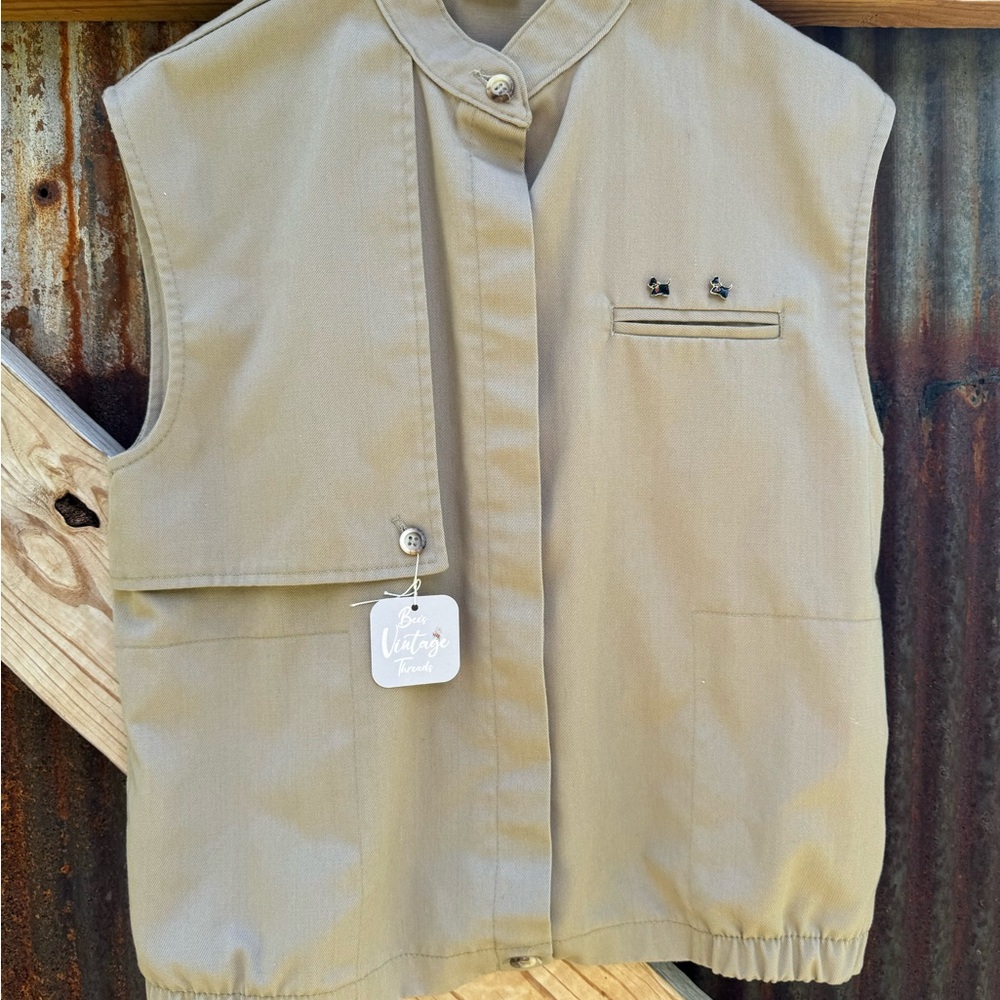 Vintage White Stag Vest